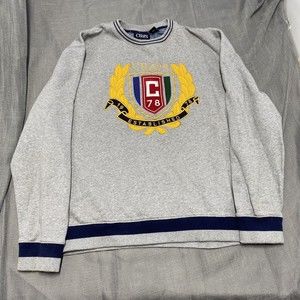 90s Vtg Ralph Lauren Chaps Crewneck Sweatshirt Big Logo Shield Long Sleeve XL